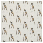 Boxer Hund Kunstwerk Stoff (Muster)