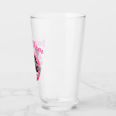 Boxer Hund-Mama in Rosa Glas (Links)