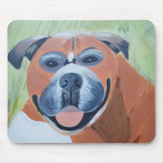 Boxer-Hund-Mauspad Mousepad (Vorne)