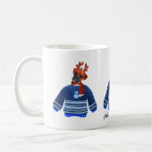 Boxer Hund mit üppigem Sweater Xmas Hund Lover Kaffeetasse (Links)