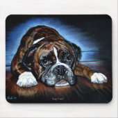 Boxer-Hund Mousemat, verfolgen müdes Mousepad (Vorne)