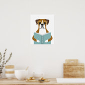 Boxer-Hund personalisierter Druck Poster (Küche)