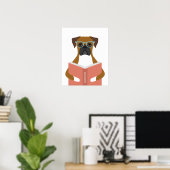 Boxer-Hund personalisierter Druck Poster (Heimbüro)
