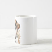 Boxer Hund-Pose in Wasserfarbe Kaffeetasse (Mittel)