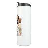 Boxer Hund-Pose in Wasserfarbe Thermosbecher (Nach rechts gedreht)