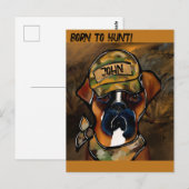 Boxer Hund Postkarte (Vorne/Hinten)