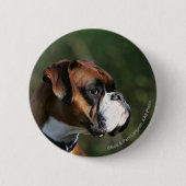 Boxer-Hund-Profil Button (Vorderseite)