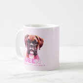Boxer Hund: Queen Cuddle Master Kaffeetasse (Vorderseite Links)