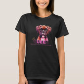 Boxer Hund - Queen Cuddle Master T-Shirt (Vorderseite)