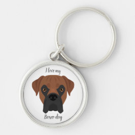 Boxer Hund Schlüsselanhänger. Alle Fellfarbe, jede Schlüsselanhänger