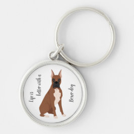 Boxer Hund Schlüsselanhänger. Alle Fellfarbe, jede Schlüsselanhänger