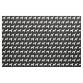 Boxer Hund Silhouette Haustier Stoff (Fat Quarter (45,7 x 55,9 cm))
