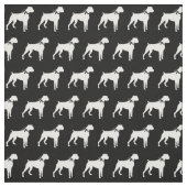 Boxer Hund Silhouette Haustier Stoff (Muster)