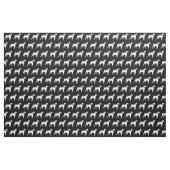 Boxer Hund Silhouette Haustier Stoff (Fat Quarter (45,7 x 55,9 cm))