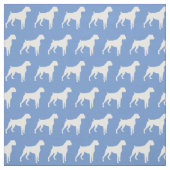 Boxer Hund Silhouette Pet Light Blue Stoff (Muster)