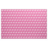 Boxer Hund Silhouette Pet Pink Stoff (Fat Quarter (45,7 x 55,9 cm))