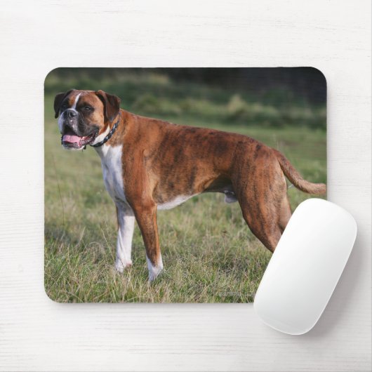 Boxer-Hund stehend Mousepad (Mit Mouse)