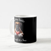 Boxer Hund stehlen immer wieder Herz Kaffeetasse (Vorderseite Links)