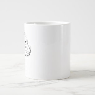 Boxer-Hund-Tasse – Handgezeichnete Tinte-Hund-Kaff Jumbo-Tasse