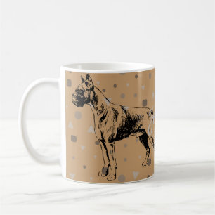 Boxer-Hund-Tasse Moderne geometrische Boxer-Illust Kaffeetasse