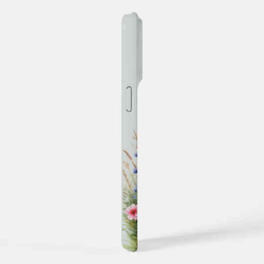 Boxer Hund und Wildblumen iPhone Hülle (Rechte Seite)