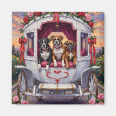 Boxer Hund Valentinstag Magnet (Vorne)