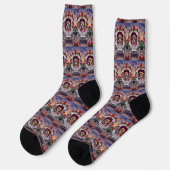 Boxer Hund Valentinstag  Socken (Linkes Detail)
