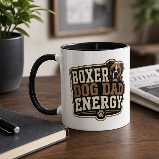 Boxer-Hund-Vater-Energie Tasse