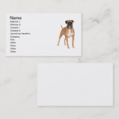Boxer-Hund Visitenkarte (Vorne/Hinten)