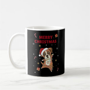 Boxer Hund Weihnachts-Schnee Wintertiere Hunde Kaffeetasse