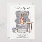 Boxer Hund wir haben uns bewegt Bewegung Ankündigu Ankündigung (Vorderseite)