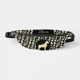 BOXER-HUNDE-BLING BAUCHTASCHE
