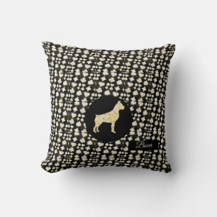 BOXER-HUNDE-BLING KISSEN