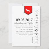 Boxer Hunde Einladung (Vorderseite)