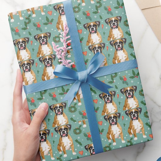 Boxer-Hunde-Geschenkverpackung Geschenkpapier