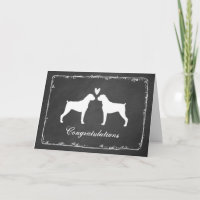 Boxer-Hunde Hochzeitsglückwünsche