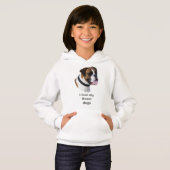 Boxer Hunde Portrait Foto Hoodie (Vorne ganz)