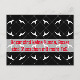 Boxer-Hunde Postkarte