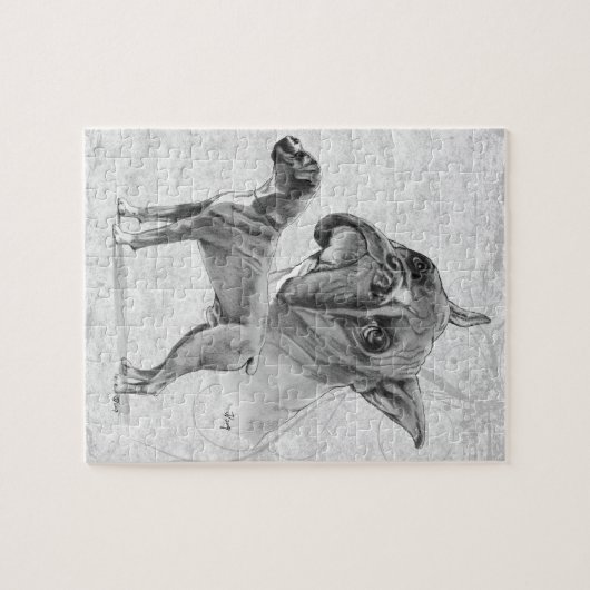 Boxer-Hunde Puzzle (Horizontal)