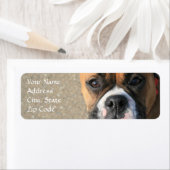 Boxer-Hundeadresse Labels (Insitu)