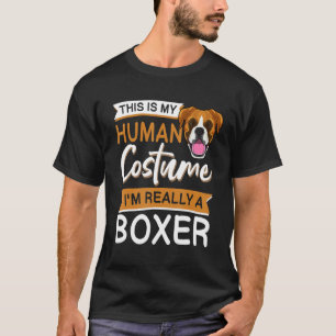 Boxer-Hundebekleidung Halloween Boxer-Hund Für Kin T-Shirt