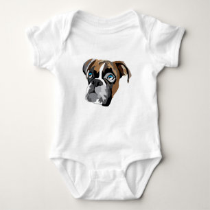 Boxer-Hundebodysuit Baby Strampler