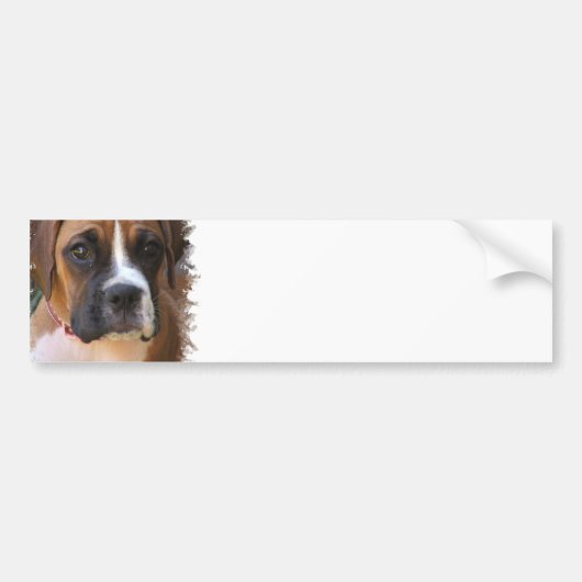 Boxer-Hundeentwurfs-Autoaufkleber Autoaufkleber (Vorne)
