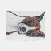 Boxer-Hundefelldecke  Fleecedecke (Vorderseite (Horizontal))