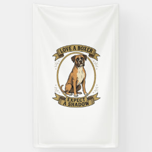 Boxer-Hundefreund-Shirt Vintage-Gravur Lustiges Ha Banner