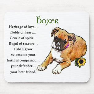 Boxer-Hundegeschenke Mousepad