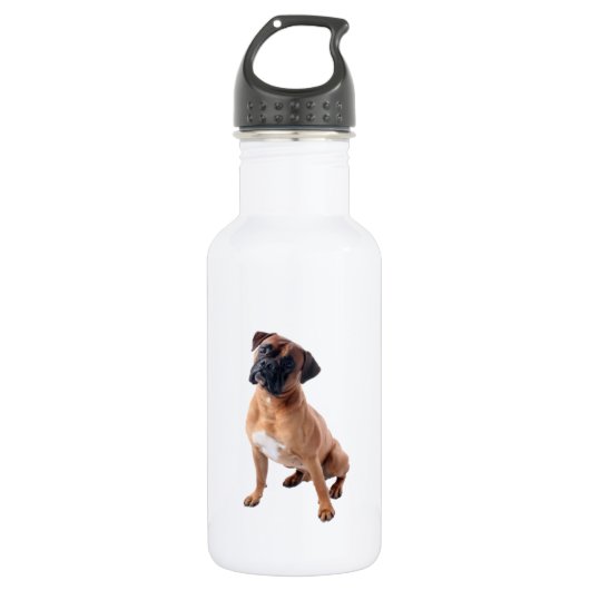Boxer-Hundegetränk-Flasche Trinkflasche (Vorderseite)