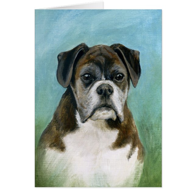 Boxer-Hundekarte (Vorne)
