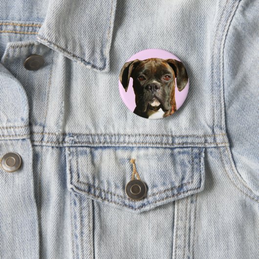 Boxer-Hundeknopf Button (Beispiel)