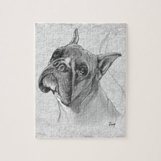Boxer-Hundekopf Puzzle